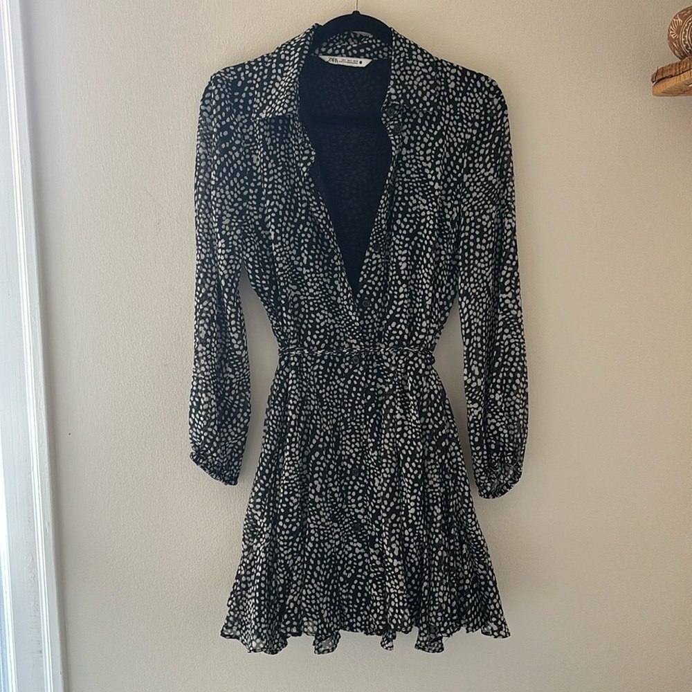 Long-Sleeve Mini Dress